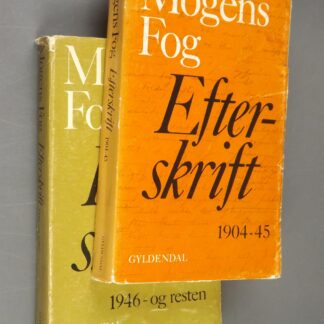 Mogens Fog: Efterskrift 1904-45 og 1946-og resten